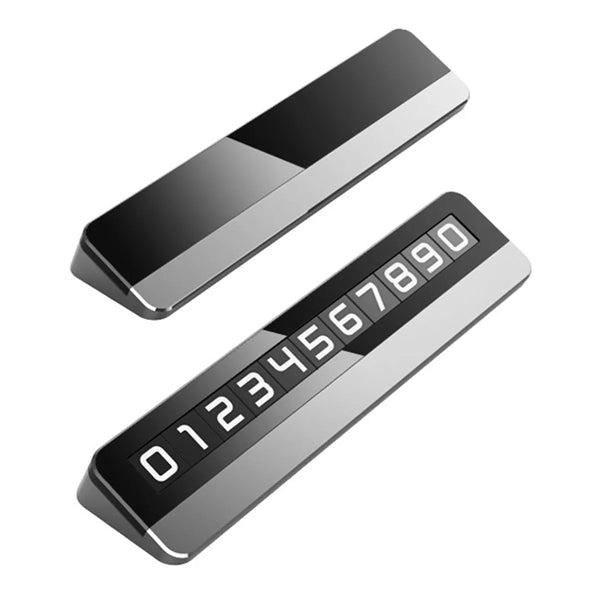 Luminous Car Parking Phone Card Logo Number Plate