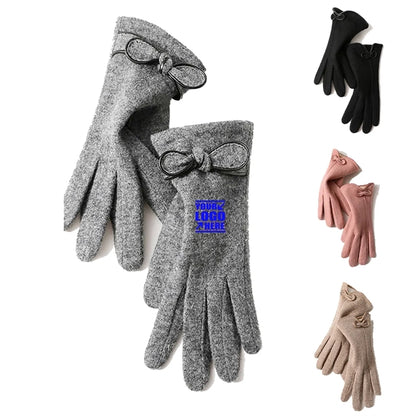 Winter Wool Warm Touch Screen Women Mittens Gloves