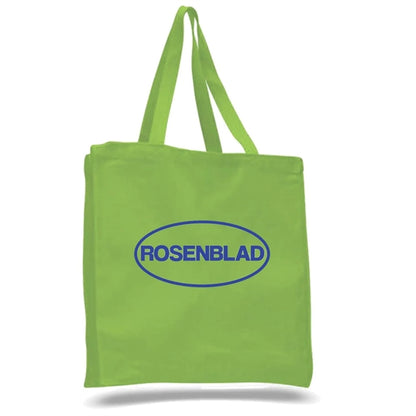 12 Oz. Cotton Canvas Shopper Tote Bag With Gusset