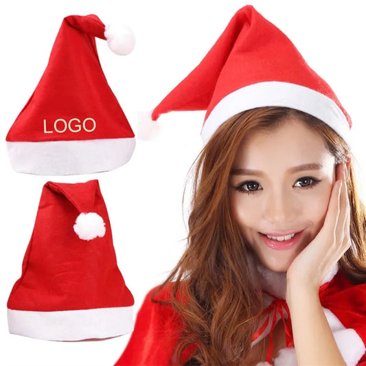 MOQ 50 Plush Santa claus Hats