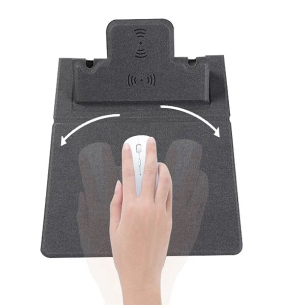 Foldable Magnetic 15W Fast Wireless Charging Mouse Pad