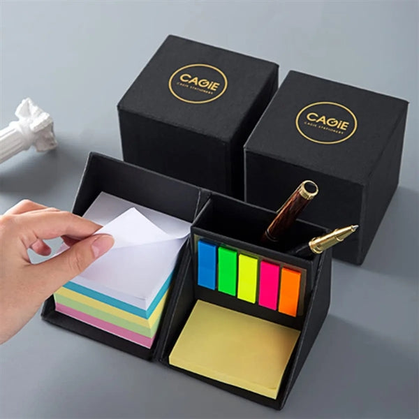 Sticky Notes With Cube Pencil Holder