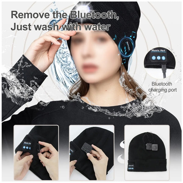 Unisex 4-LED USB Rechargeable Hat