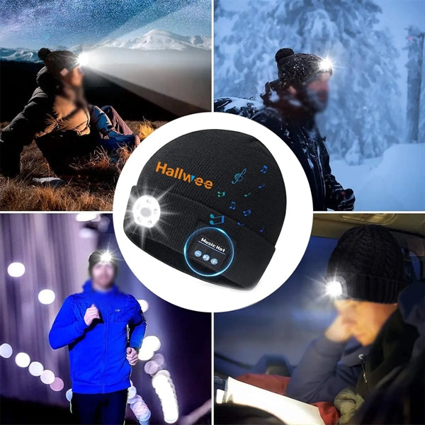 Unisex 4-LED USB Rechargeable Hat