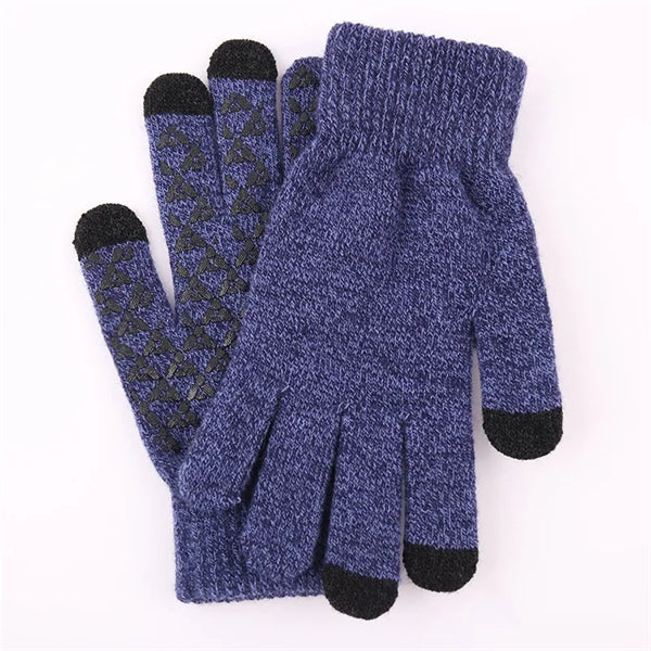 Unisex Winter Warm Knit Touchscreen Gloves