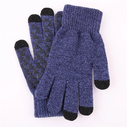 Unisex Winter Warm Knit Touchscreen Gloves