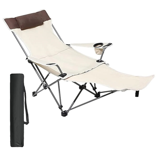 Folding Camping Chair With Footrest