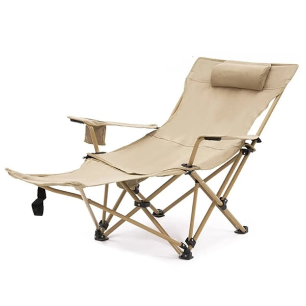 Folding Camping Chair With Footrest