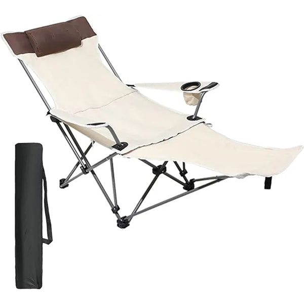 Folding Camping Chair With Footrest