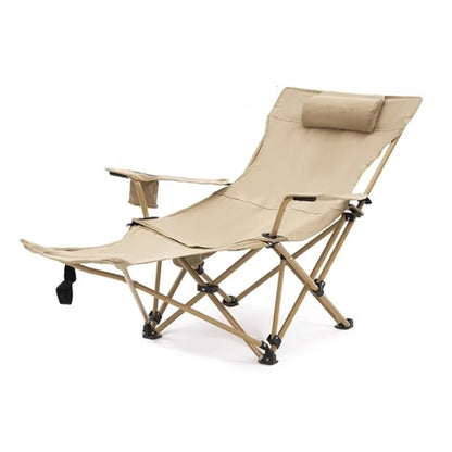Folding Camping Chair With Footrest