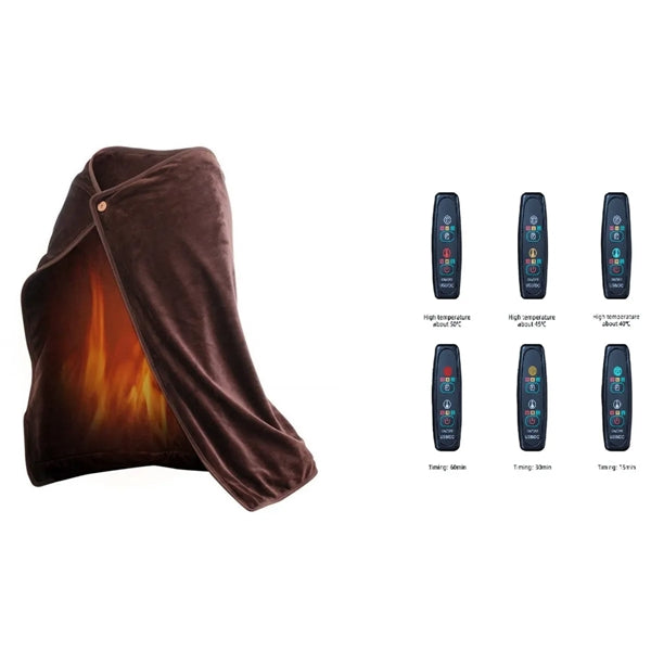 Portable Electric Flannel Blankets Plush
