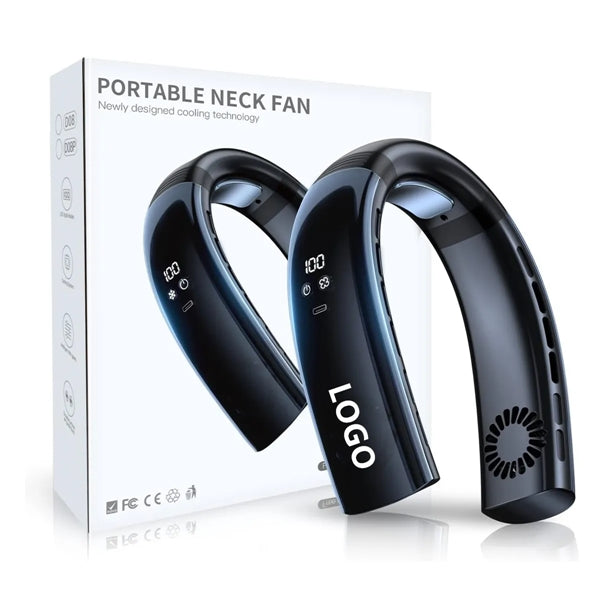 5000mAH Portable Rechargeable Neck Fans