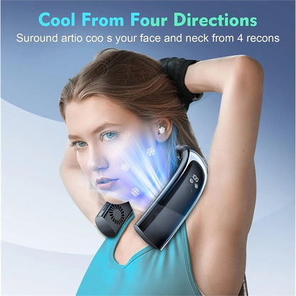 5000mAH Portable Rechargeable Neck Fans