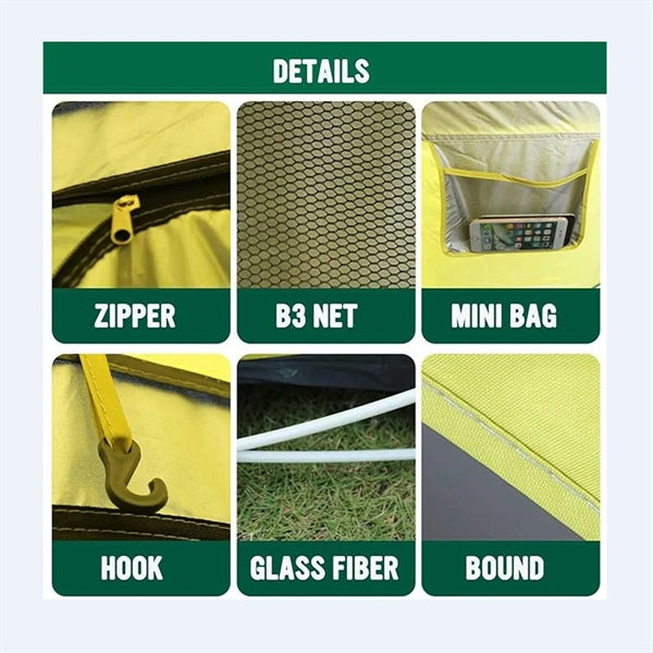 Outdoor Hiking Mountaineering Family Sun Shade Tent