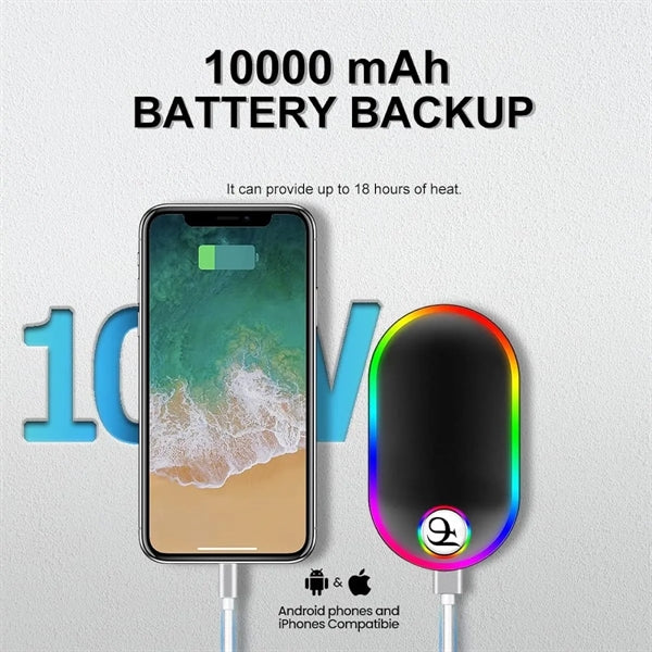 7 Changing Colors Light Hand Warmer-10000 mAh