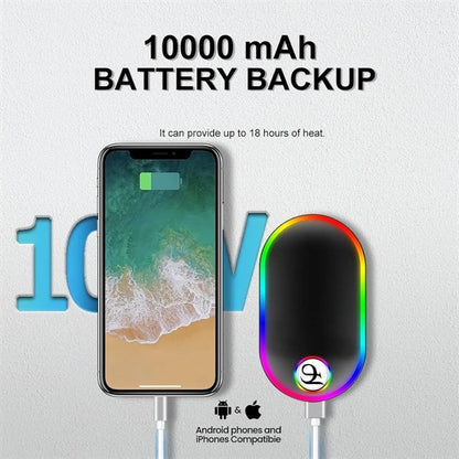 7 Changing Colors Light Hand Warmer-10000 mAh