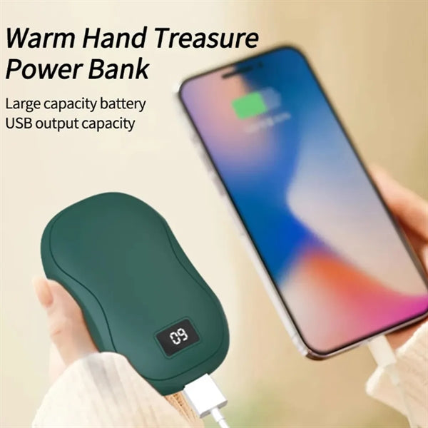 Quick Heat Rechargeable Hand Warmer With Power Bank