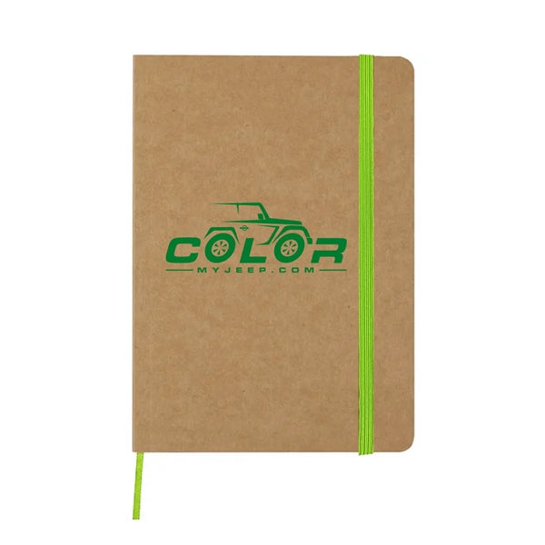 Eco Notebook with Recycled paper and strap