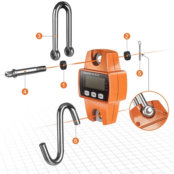 660lb Digital Hanging Crane Scale