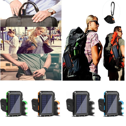 20000Mah Portable Solar Power Bank With Flashlight