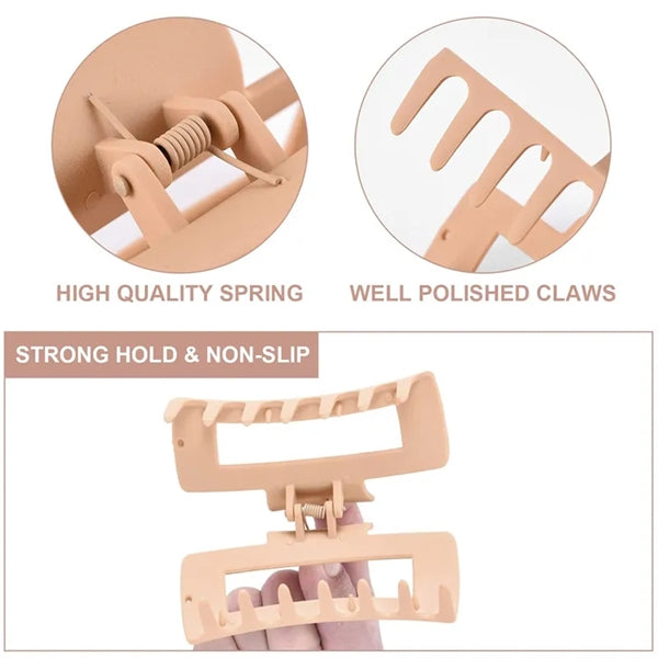 Rectangle Claw Hair Clips for Women and Girls