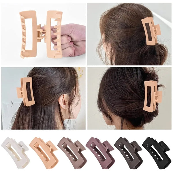 Rectangle Claw Hair Clips for Women and Girls
