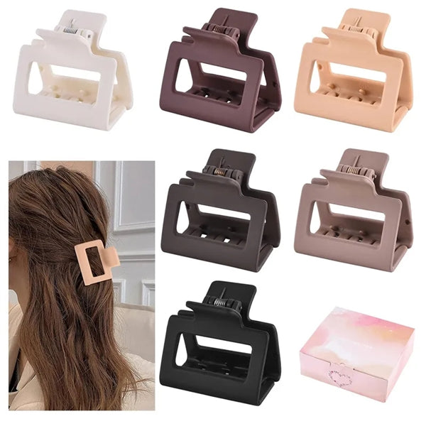 Rectangle Claw Hair Clips for Women and Girls