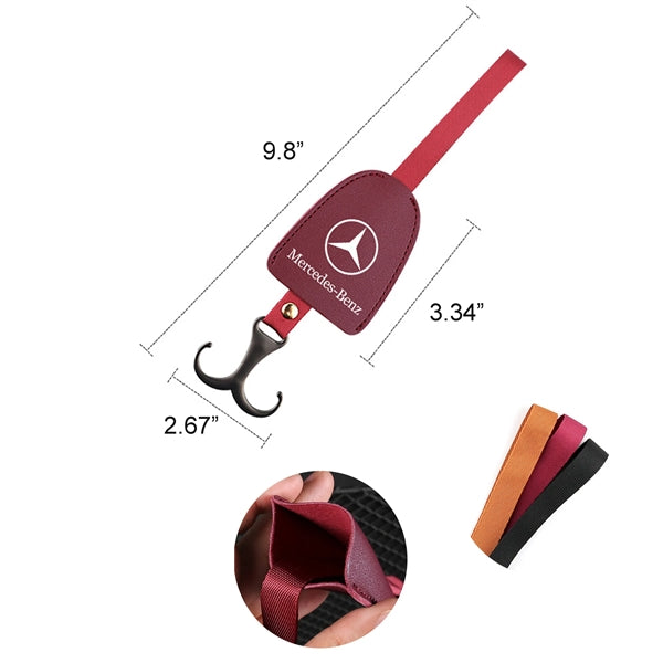 Car Seat Headrest Leather Hooks