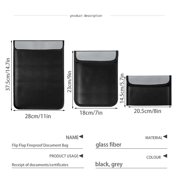 Fireproof Document Bag
