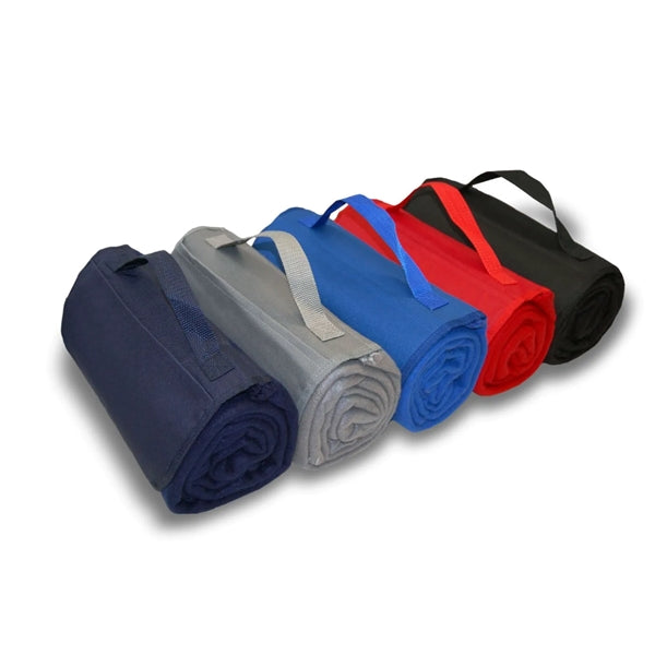 Custom Embroidered Fleece Roll-Up Blanket