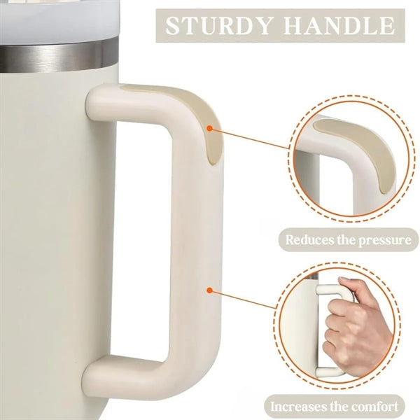 30 OZ Tumbler with Handle and Straw Lid