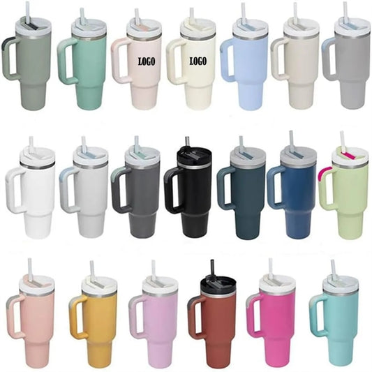 Fashion Classic 40 Oz Tumbler with Lid and Straw