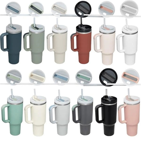 Fashion Classic 40 Oz Tumbler with Lid and Straw