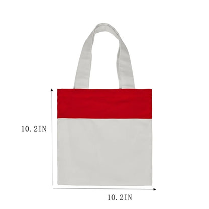 Canvas Tote Bags Colorful Grocery Shopping Handbags