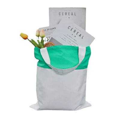 Canvas Tote Bags Colorful Grocery Shopping Handbags