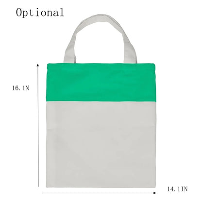 Canvas Tote Bags Colorful Grocery Shopping Handbags