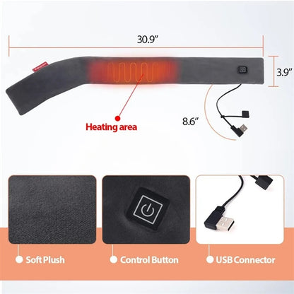 USB Heated Scarf Neck Heating Pad Wrap with Power Bank