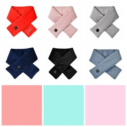 USB Heated Scarf Neck Heating Pad Wrap with Power Bank