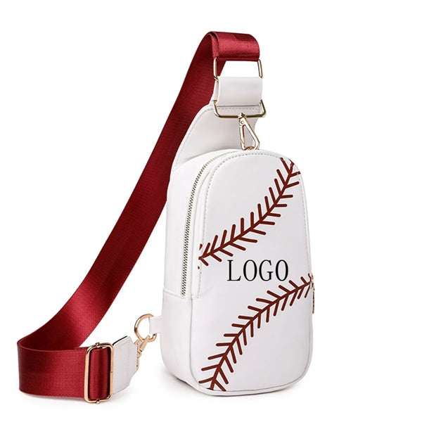 PU Leather Sling Bag Crossbody Backpack Shoulder Rucksack