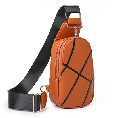 PU Leather Sling Bag Crossbody Backpack Shoulder Rucksack