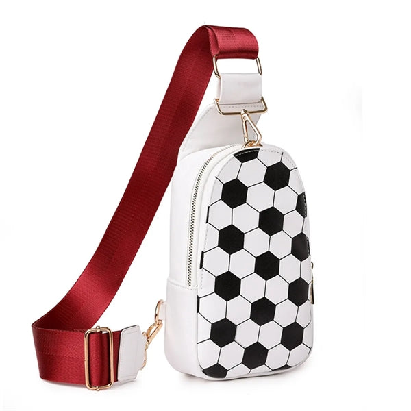 PU Leather Sling Bag Crossbody Backpack Shoulder Rucksack