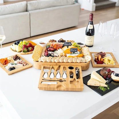 Bamboo Large Charcuterie Board Set