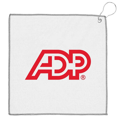 12x12 Recycled Golf Towel with Carabiner