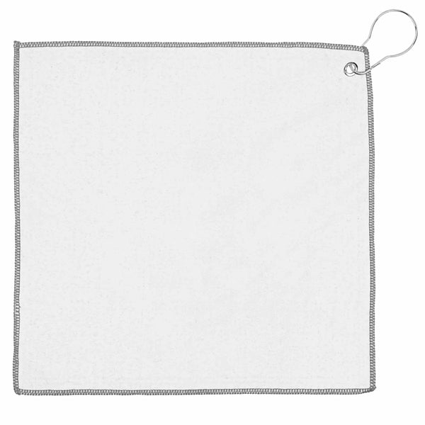 12x12 Recycled Golf Towel with Carabiner