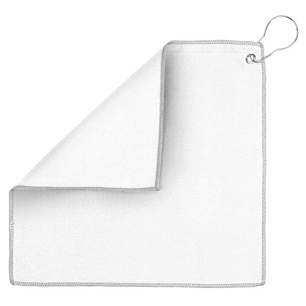 12x12 Recycled Golf Towel with Carabiner