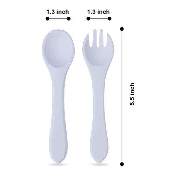 Baby Silicone Fork Spoon