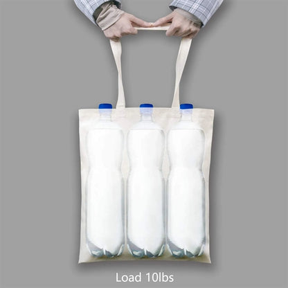 Large Vertical Canvas Tote Bag In Solid Color