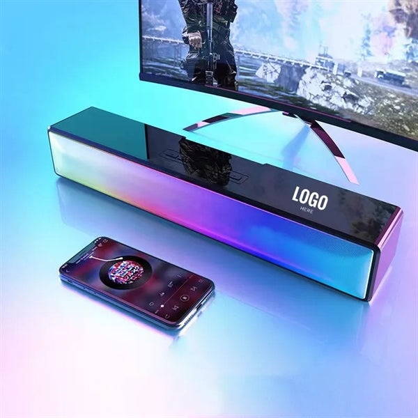 LED RGB Wireless Sound Bar For PC TV
