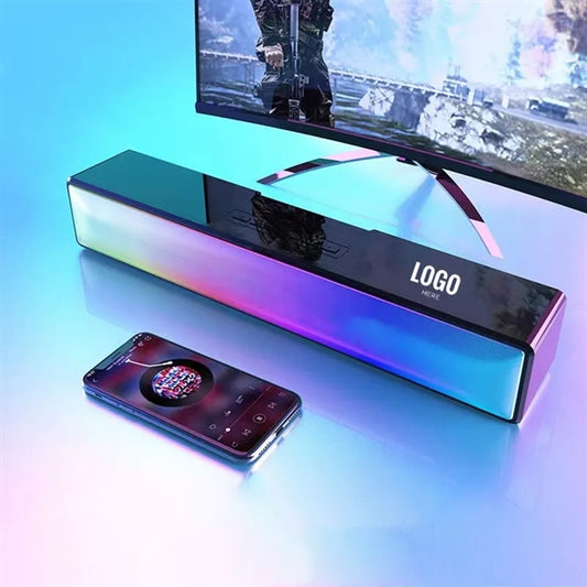 LED RGB Wireless Sound Bar For PC TV