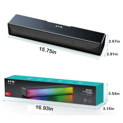 LED RGB Wireless Sound Bar For PC TV